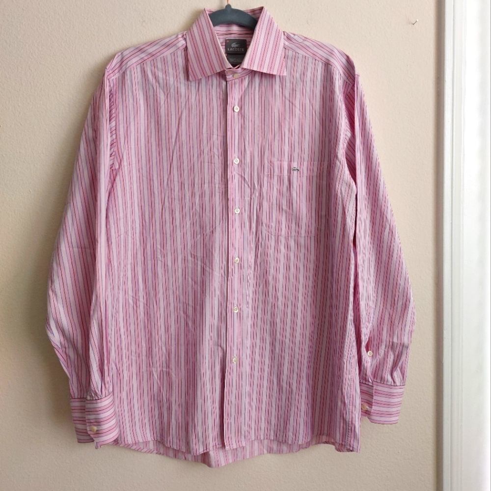 LACOSTE MENS BUTTON DOWN SHIRT
